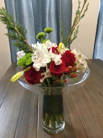 holiday, Christmas, modern, flowers