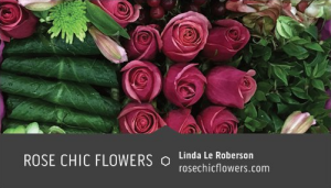 Rose Chic Flowers Business Cards