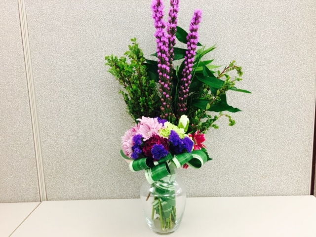 purple color flowers, bold flowers, modern