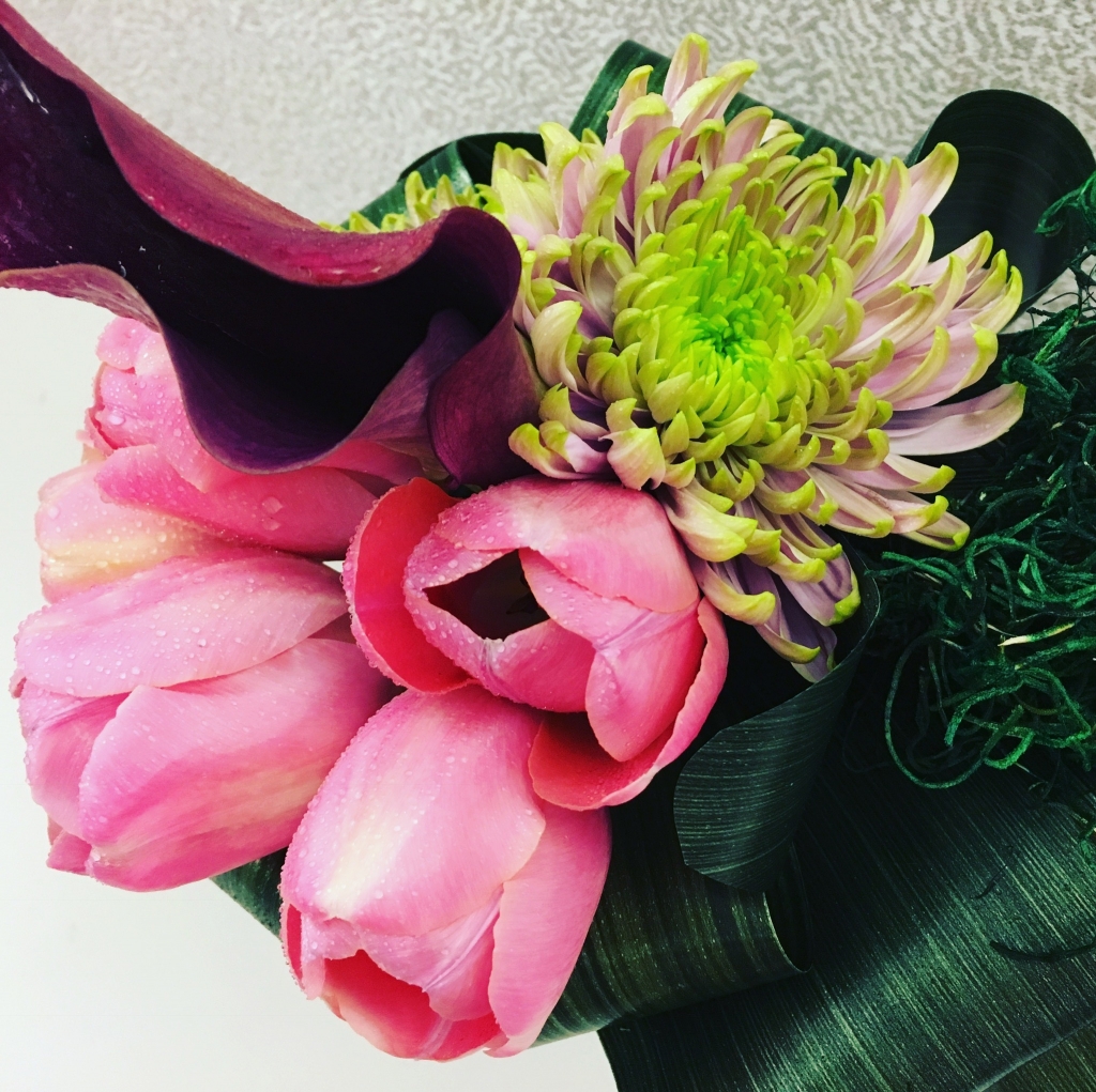 Administrative Day, flowers, modern