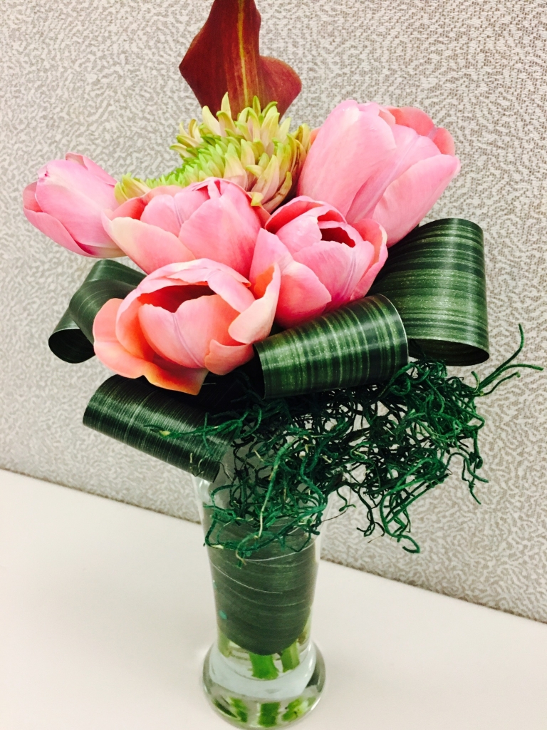 Administrative Day, flowers, modern