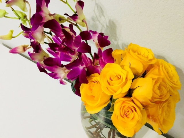 Exotic Tropical Flower Arrangement, modern flowers