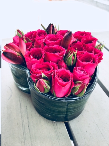 valentine, flower, modern, diy, dollar tree