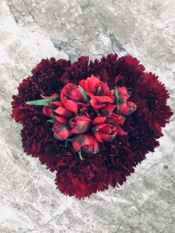 valentine, flower, modern, diy, dollar tree
