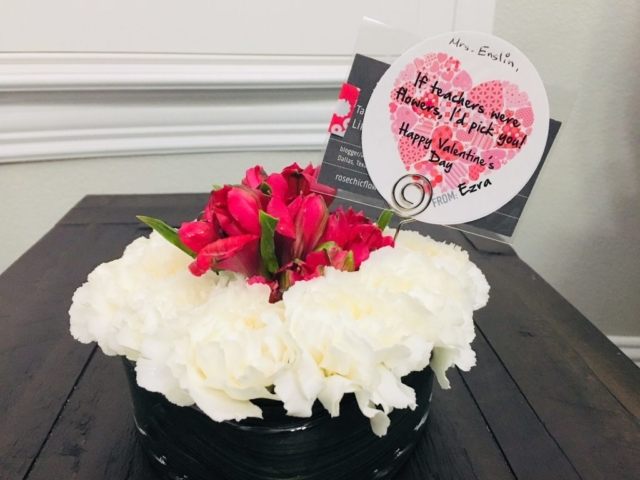 valentine, flower, modern, diy, dollar tree
