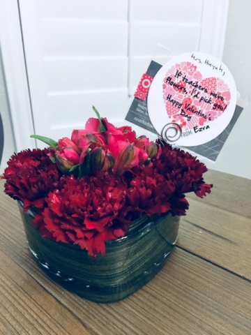 valentine, flower, modern, diy, dollar tree