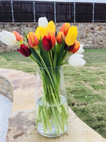 Easter Tulips flower arrangement
