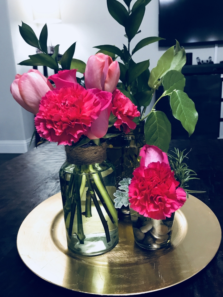 Left over flowers arrangements
