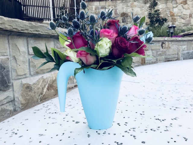 Roses, thistle, Watering Can
