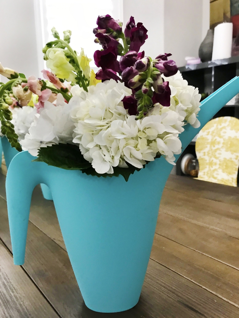 Mother's Day Flowers in a watering can