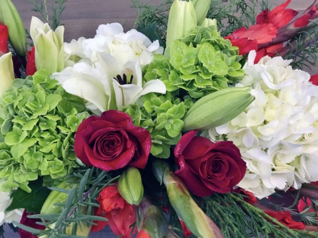 holiday, Christmas, modern, flowers