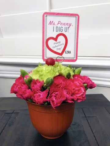 valentine, flower, modern, diy, dollar tree