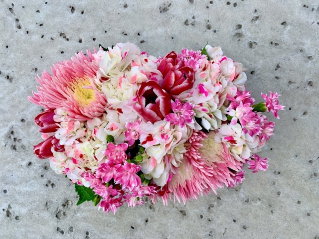 Rustic Pink Farmhouse, flowers, country, southern charm